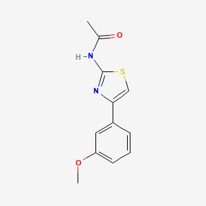 molecular formula C12H12N2O2S B2923842 N-[4-(3-methoxyphenyl)-1,3-thiazol-2-yl]acetamide CAS No. 536730-27-5