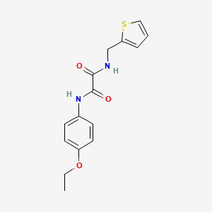 molecular formula C15H16N2O3S B2923914 N1-(4-ethoxyphenyl)-N2-(thiophen-2-ylmethyl)oxalamide CAS No. 899956-32-2