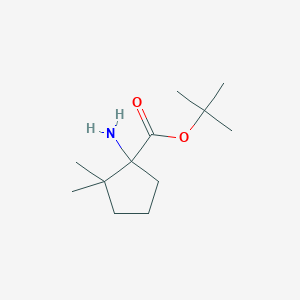 Tert-butyl 1-amino-2,2-dimethylcyclopentane-1-carboxylate