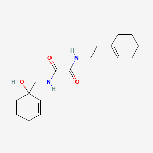 molecular formula C17H26N2O3 B2923987 N'-[2-(cyclohex-1-en-1-yl)ethyl]-N-[(1-hydroxycyclohex-2-en-1-yl)methyl]ethanediamide CAS No. 2097889-63-7