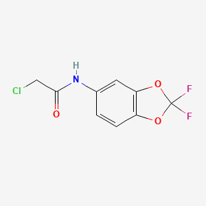 molecular formula C9H6ClF2NO3 B2923998 2-chloro-N-(2,2-difluoro-2H-1,3-benzodioxol-5-yl)acetamide CAS No. 733762-53-3
