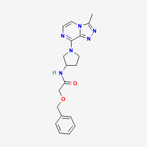 2-(benzyloxy)-N-(1-(3-methyl-[1,2,4]triazolo[4,3-a]pyrazin-8-yl)pyrrolidin-3-yl)acetamide