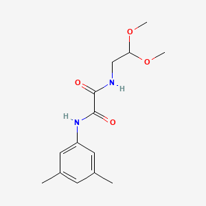 molecular formula C14H20N2O4 B2924204 N-(2,2-dimethoxyethyl)-N'-(3,5-dimethylphenyl)ethanediamide CAS No. 898349-18-3