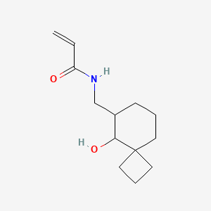 B2924266 N-[(9-Hydroxyspiro[3.5]nonan-8-yl)methyl]prop-2-enamide CAS No. 2361657-39-6