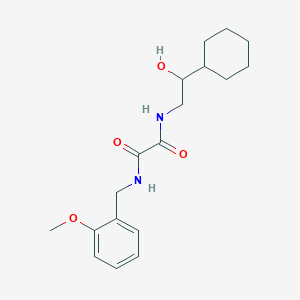 molecular formula C18H26N2O4 B2924328 N1-(2-cyclohexyl-2-hydroxyethyl)-N2-(2-methoxybenzyl)oxalamide CAS No. 1704622-78-5