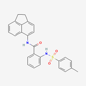 molecular formula C26H22N2O3S B2924376 N-(1,2-dihydroacenaphthylen-5-yl)-2-(4-methylbenzenesulfonamido)benzamide CAS No. 392238-95-8