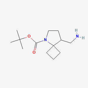 molecular formula C13H24N2O2 B2924406 Tert-butyl 8-(aminomethyl)-5-azaspiro[3.4]octane-5-carboxylate CAS No. 2375270-29-2