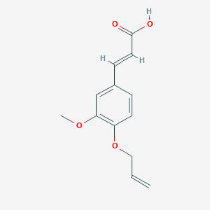 B2924432 3-[3-Methoxy-4-(prop-2-en-1-yloxy)phenyl]prop-2-enoic acid CAS No. 115375-24-1