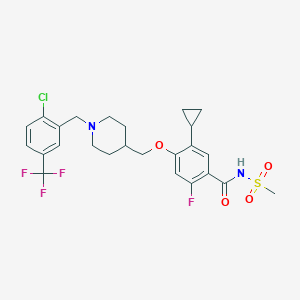 molecular formula C25H27ClF4N2O4S B2924522 GX-201 