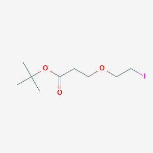 molecular formula C9H17IO3 B2924532 tert-Butyl 3-(2-iodoethoxy)propanoate 
