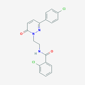 2-chloro-N-(2-(3-(4-chlorophenyl)-6-oxopyridazin-1(6H)-yl)ethyl)benzamide