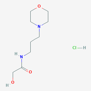 2-hydroxy-N-[3-(morpholin-4-yl)propyl]acetamide hydrochloride