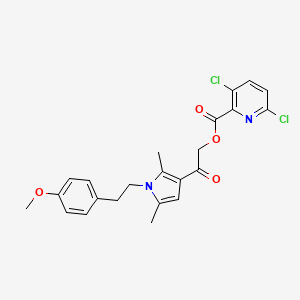 2-{1-[2-(4-methoxyphenyl)ethyl]-2,5-dimethyl-1H-pyrrol-3-yl}-2-oxoethyl 3,6-dichloropyridine-2-carboxylate