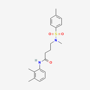 molecular formula C20H26N2O3S B2924767 N-(2,3-DIMETHYLPHENYL)-4-(N-METHYL4-METHYLBENZENESULFONAMIDO)BUTANAMIDE CAS No. 325694-92-6