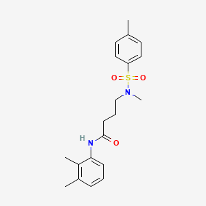 N-(2,3-dimethylphenyl)-4-[methyl-(4-methylphenyl)sulfonylamino]butanamide