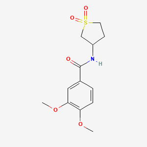 molecular formula C13H17NO5S B2924778 N-(1,1-dioxothiolan-3-yl)-3,4-dimethoxybenzamide CAS No. 620590-29-6