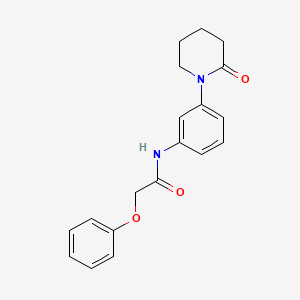 molecular formula C19H20N2O3 B2924791 N-[3-(2-oxopiperidin-1-yl)phenyl]-2-phenoxyacetamide CAS No. 942013-95-8