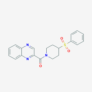 B2924848 (4-(Phenylsulfonyl)piperidin-1-yl)(quinoxalin-2-yl)methanone CAS No. 1705390-54-0