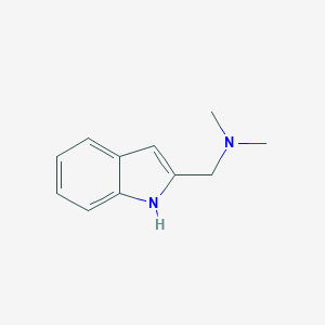 molecular formula C11H14N2 B029249 1-(1H-indol-2-yl)-N,N-dimethylmethanamine CAS No. 3978-16-3