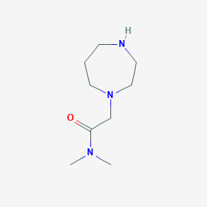 molecular formula C9H19N3O B2924912 2-(1,4-diazepan-1-yl)-N,N-dimethylacetamide CAS No. 87055-44-5