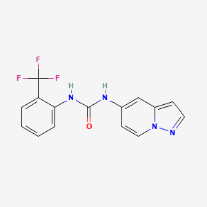1-(Pyrazolo[1,5-a]pyridin-5-yl)-3-(2-(trifluoromethyl)phenyl)urea