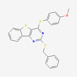 2-(Benzylsulfanyl)-4-[(4-methoxyphenyl)sulfanyl][1]benzothieno[3,2-d]pyrimidine