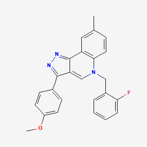 5-(2-fluorobenzyl)-3-(4-methoxyphenyl)-8-methyl-5H-pyrazolo[4,3-c]quinoline
