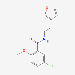 5-chloro-N-(2-(furan-3-yl)ethyl)-2-methoxybenzamide