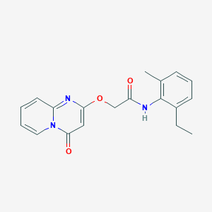 molecular formula C19H19N3O3 B2924967 N-(2-ethyl-6-methylphenyl)-2-((4-oxo-4H-pyrido[1,2-a]pyrimidin-2-yl)oxy)acetamide CAS No. 1105213-68-0