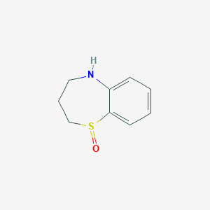 molecular formula C9H11NOS B2925008 2,3,4,5-Tetrahydro-1,5-benzothiazepin-1-one CAS No. 1354961-46-8