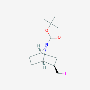 molecular formula C12H20INO2 B2925018 Tert-butyl (1S,2R,4R)-2-(iodomethyl)-7-azabicyclo[2.2.1]heptane-7-carboxylate CAS No. 2227695-98-7