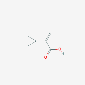 molecular formula C6H8O2 B2925024 2-Cyclopropylprop-2-enoic acid CAS No. 13266-09-6