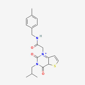 molecular formula C20H23N3O3S B2925025 N-[(4-methylphenyl)methyl]-2-[3-(2-methylpropyl)-2,4-dioxo-1H,2H,3H,4H-thieno[3,2-d]pyrimidin-1-yl]acetamide CAS No. 1260933-98-9