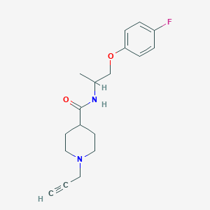 molecular formula C18H23FN2O2 B2925094 N-[1-(4-fluorophenoxy)propan-2-yl]-1-(prop-2-yn-1-yl)piperidine-4-carboxamide CAS No. 1252120-14-1