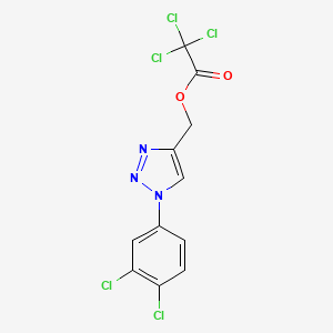 [1-(3,4-dichlorophenyl)-1H-1,2,3-triazol-4-yl]methyl 2,2,2-trichloroacetate