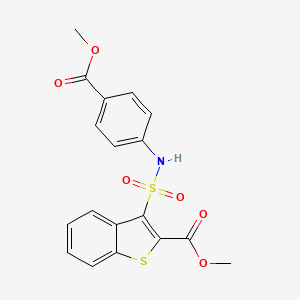 Methyl 3-({[4-(methoxycarbonyl)phenyl]amino}sulfonyl)-1-benzothiophene-2-carboxylate