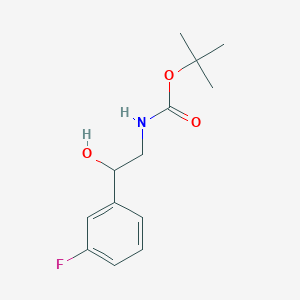 Tert-butyl 2-(3-fluorophenyl)-2-hydroxyethylcarbamate