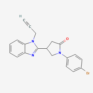1-(4-bromophenyl)-4-(1-(prop-2-yn-1-yl)-1H-benzo[d]imidazol-2-yl)pyrrolidin-2-one