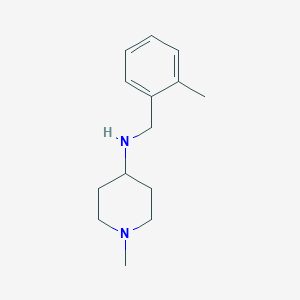 molecular formula C14H22N2 B2925151 1-methyl-N-[(2-methylphenyl)methyl]piperidin-4-amine CAS No. 1096850-03-1