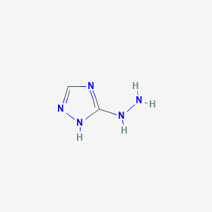 molecular formula C2H5N5 B2925166 3-hydrazinyl-4H-1,2,4-triazole CAS No. 38767-33-8
