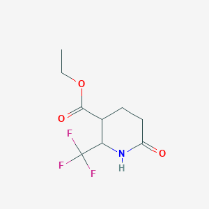 molecular formula C9H12F3NO3 B2925179 Ethyl 6-oxo-2-(trifluoromethyl)piperidine-3-carboxylate CAS No. 1823998-08-8