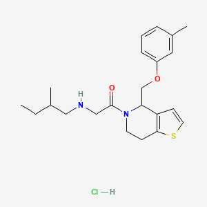 molecular formula C22H31ClN2O2S B2925188 RU-SKI 43 hydrochloride CAS No. 1043797-53-0; 1782573-67-4