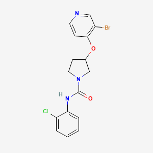 3-(3-Bromopyridin-4-yl)oxy-N-(2-chlorophenyl)pyrrolidine-1-carboxamide