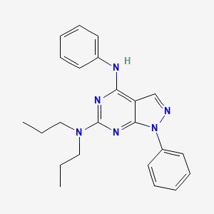 N~4~,1-diphenyl-N~6~,N~6~-dipropyl-1H-pyrazolo[3,4-d]pyrimidine-4,6-diamine