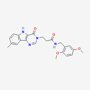 N-(2,5-dimethoxybenzyl)-3-(8-methyl-4-oxo-4,5-dihydro-3H-pyrimido[5,4-b]indol-3-yl)propanamide
