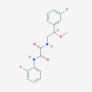 molecular formula C17H16F2N2O3 B2925245 N1-(2-fluorophenyl)-N2-(2-(3-fluorophenyl)-2-methoxyethyl)oxalamide CAS No. 1795455-36-5