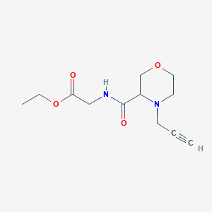 Ethyl 2-{[4-(prop-2-yn-1-yl)morpholin-3-yl]formamido}acetate