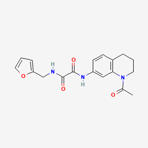 N'-(1-acetyl-3,4-dihydro-2H-quinolin-7-yl)-N-(furan-2-ylmethyl)oxamide