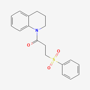 1-(3,4-dihydroquinolin-1(2H)-yl)-3-(phenylsulfonyl)propan-1-one
