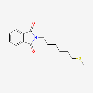molecular formula C15H19NO2S B2925279 2-[6-(methylsulfanyl)hexyl]-2,3-dihydro-1H-isoindole-1,3-dione CAS No. 59501-75-6
